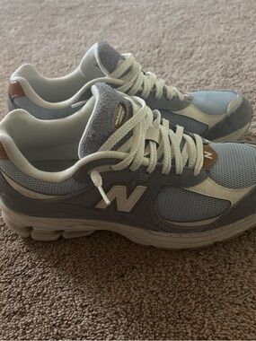 New Balance Blue, Gray & White Running Shoes